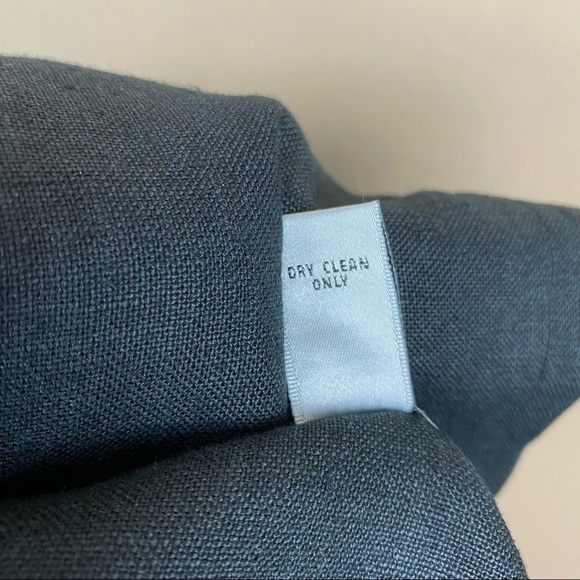 NEW Amanda Smith 100% Linen Black Shift Dress Size 8 Petite Career Modern - Picture 8 of 9